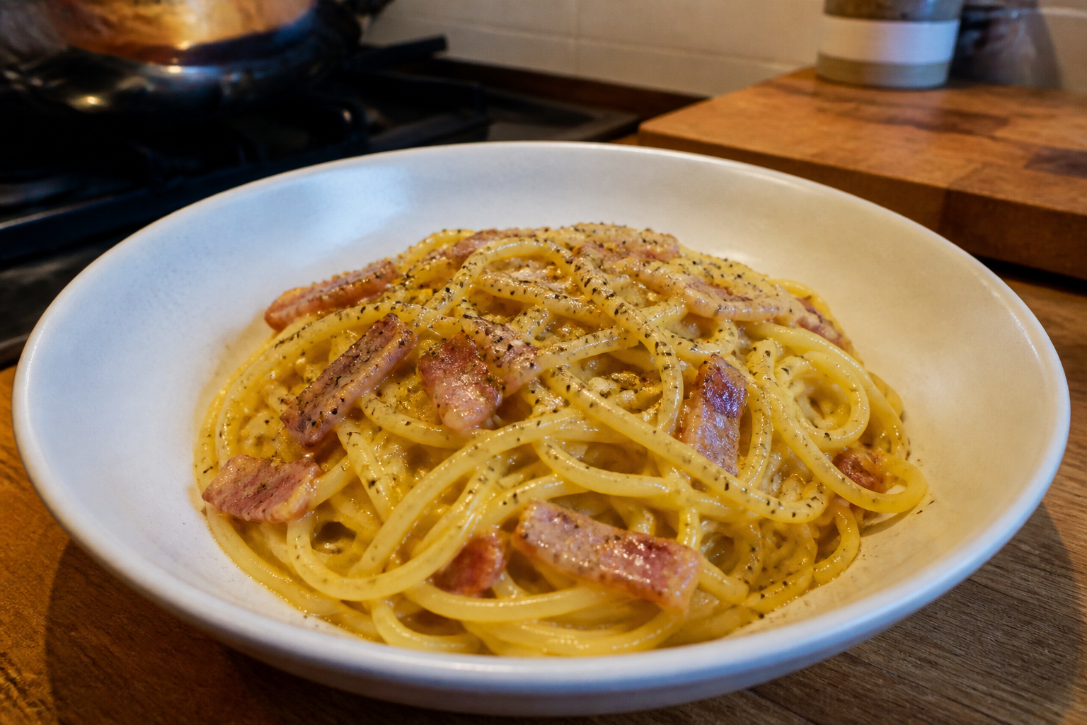 Spaghetti Carbonara Recipe (No Cream) — step 7