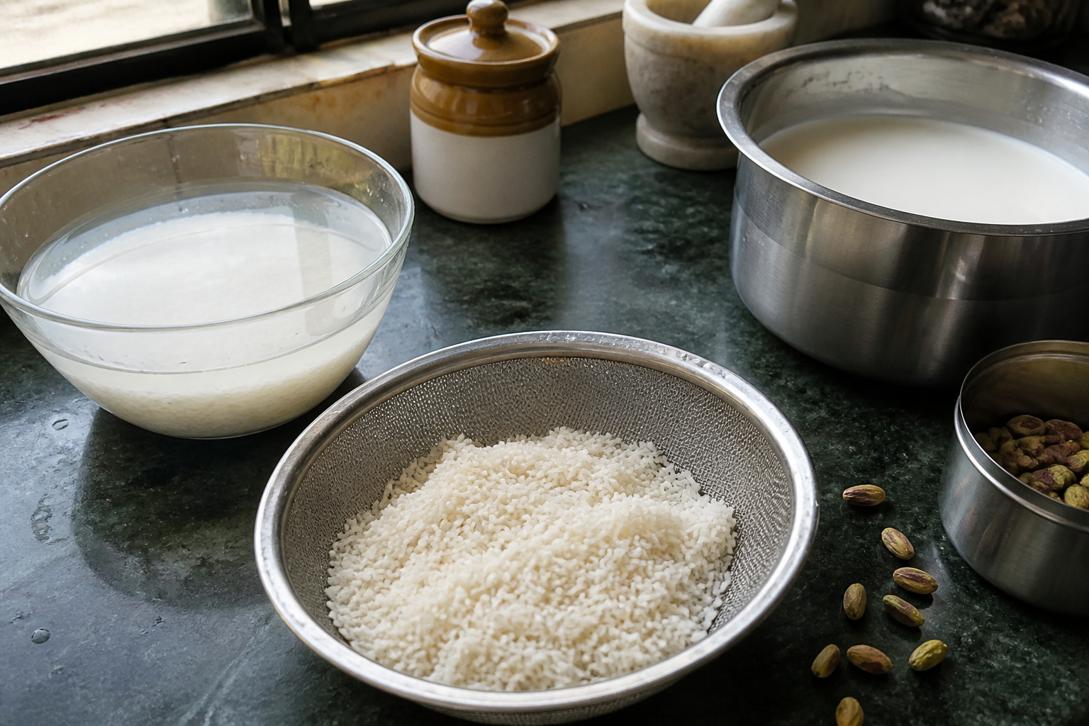 Creamy Saffron Kheer — step 1
