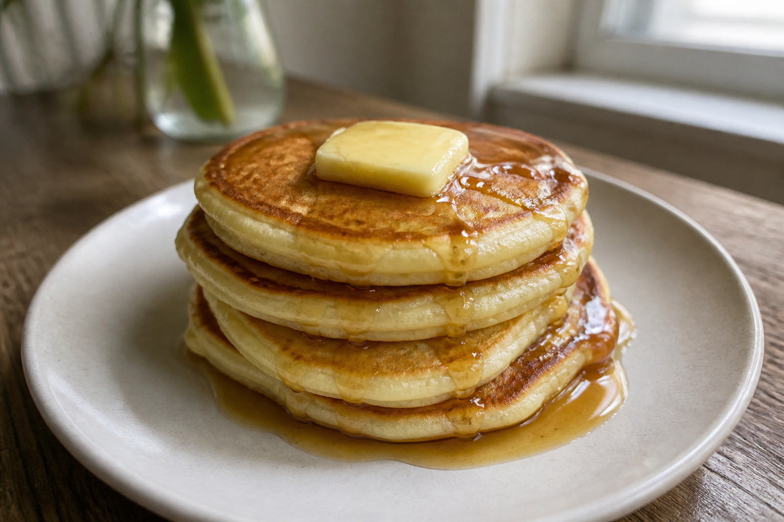 Fluffy Buttermilk Pancakes Diner-Style