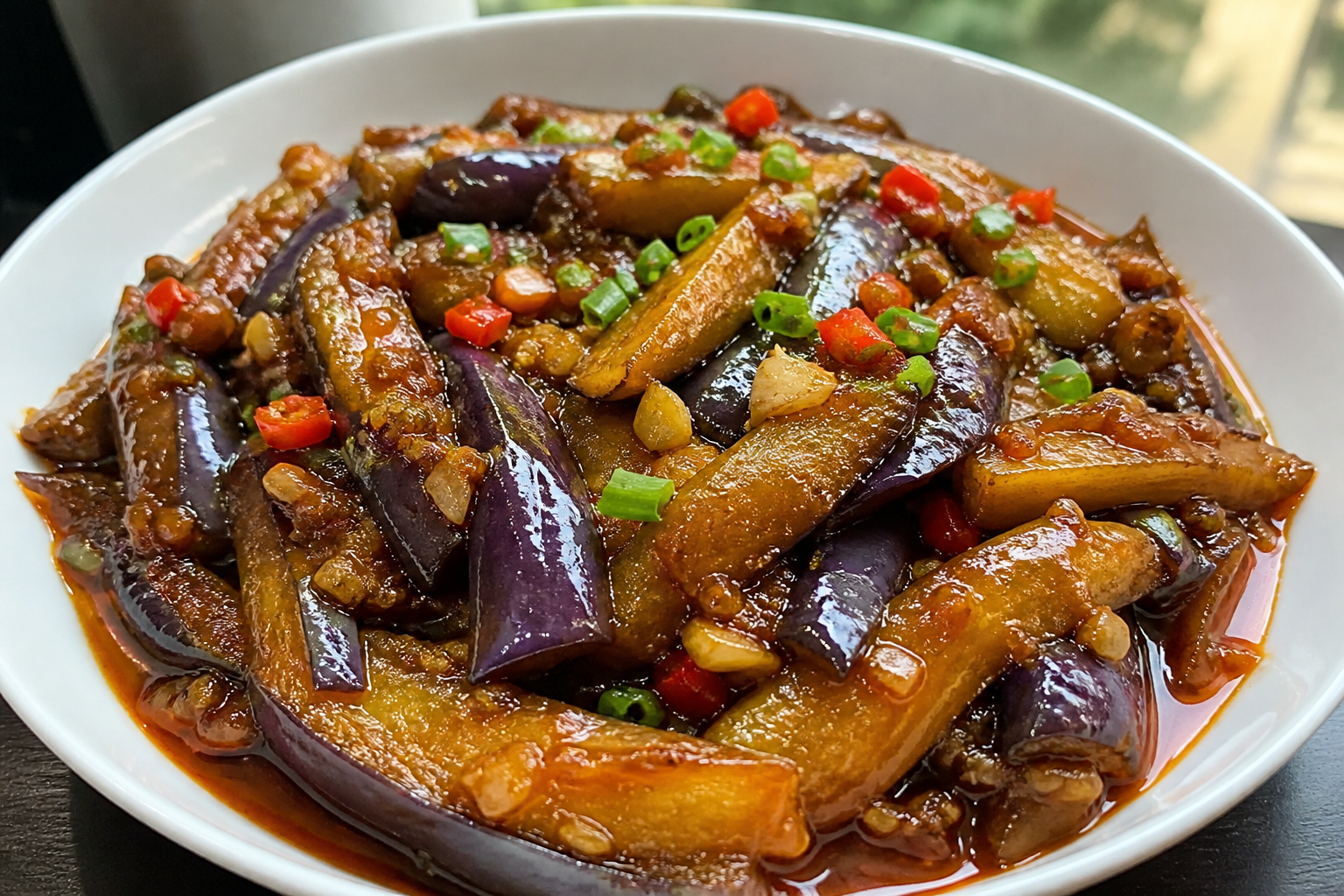 Garlic Sichuan Fish-Fragrant Eggplant