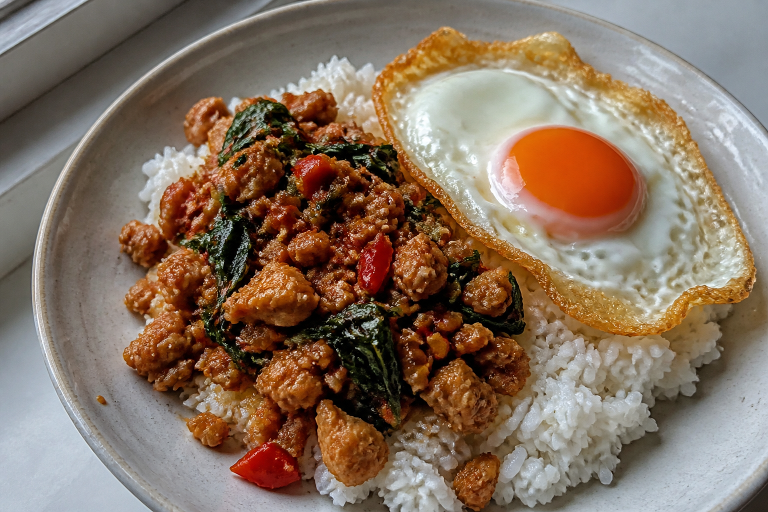 Holy Basil Chicken Stir-Fry (Pad Kra Pao)