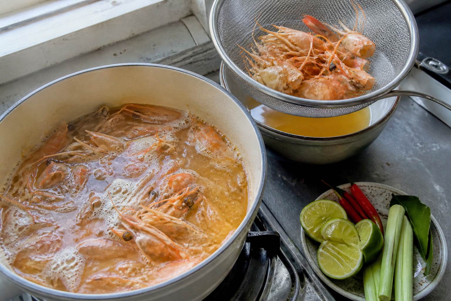 Hot and Sour Tom Yum Goong — step 1