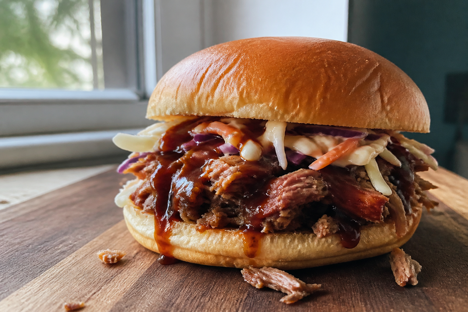 Oven-Low Slow BBQ Pulled Pork
