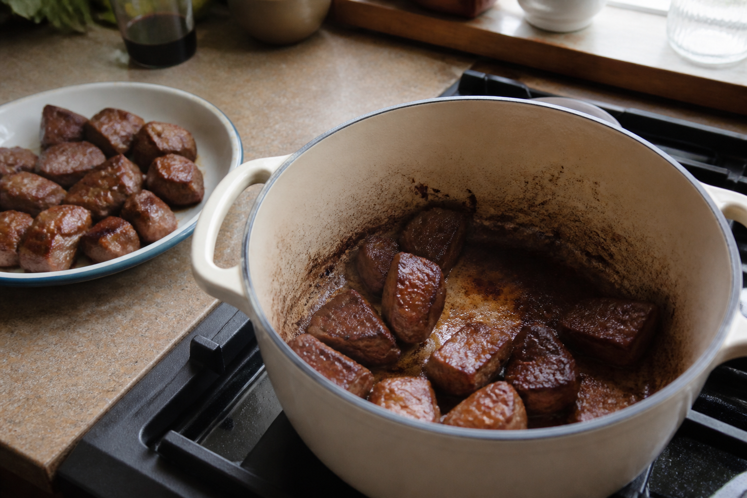 Steak and Ale Pie with Puff Lid — step 1