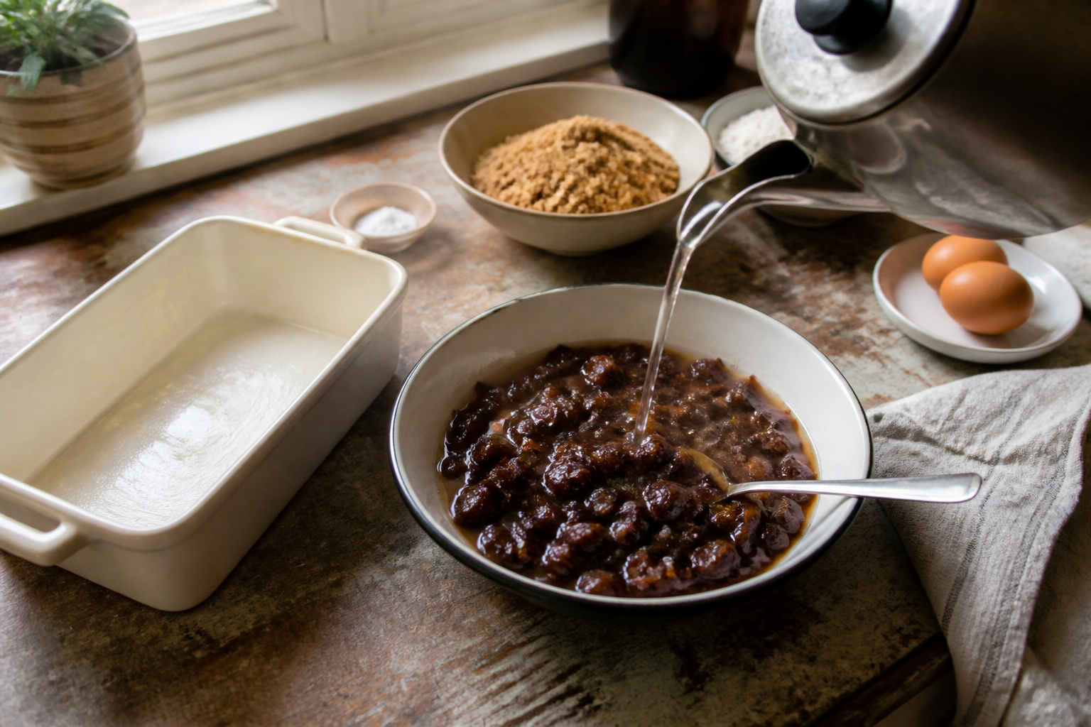 Sticky Toffee Pudding with Butterscotch Sauce — step 1