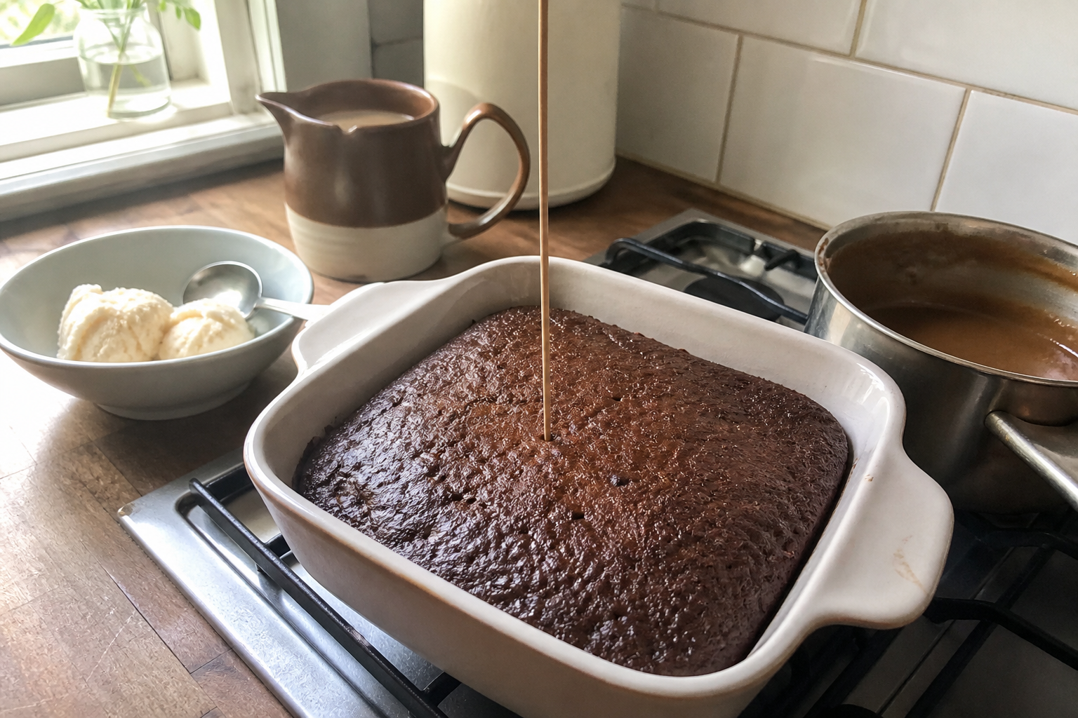 Sticky Toffee Pudding with Butterscotch Sauce — step 3