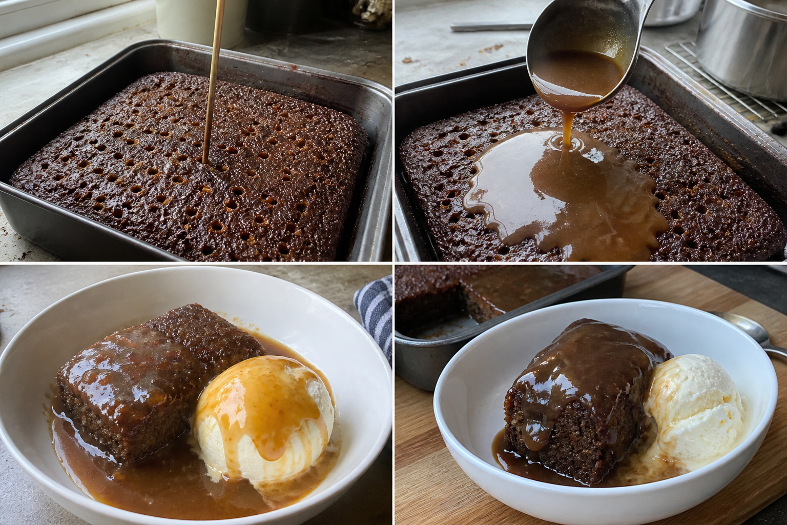 Sticky Toffee Pudding with Butterscotch Sauce — step 5