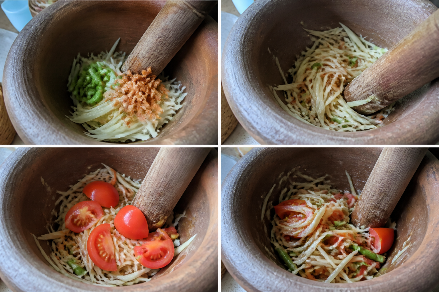 Street-Style Green Papaya Salad (Som Tum) — step 3