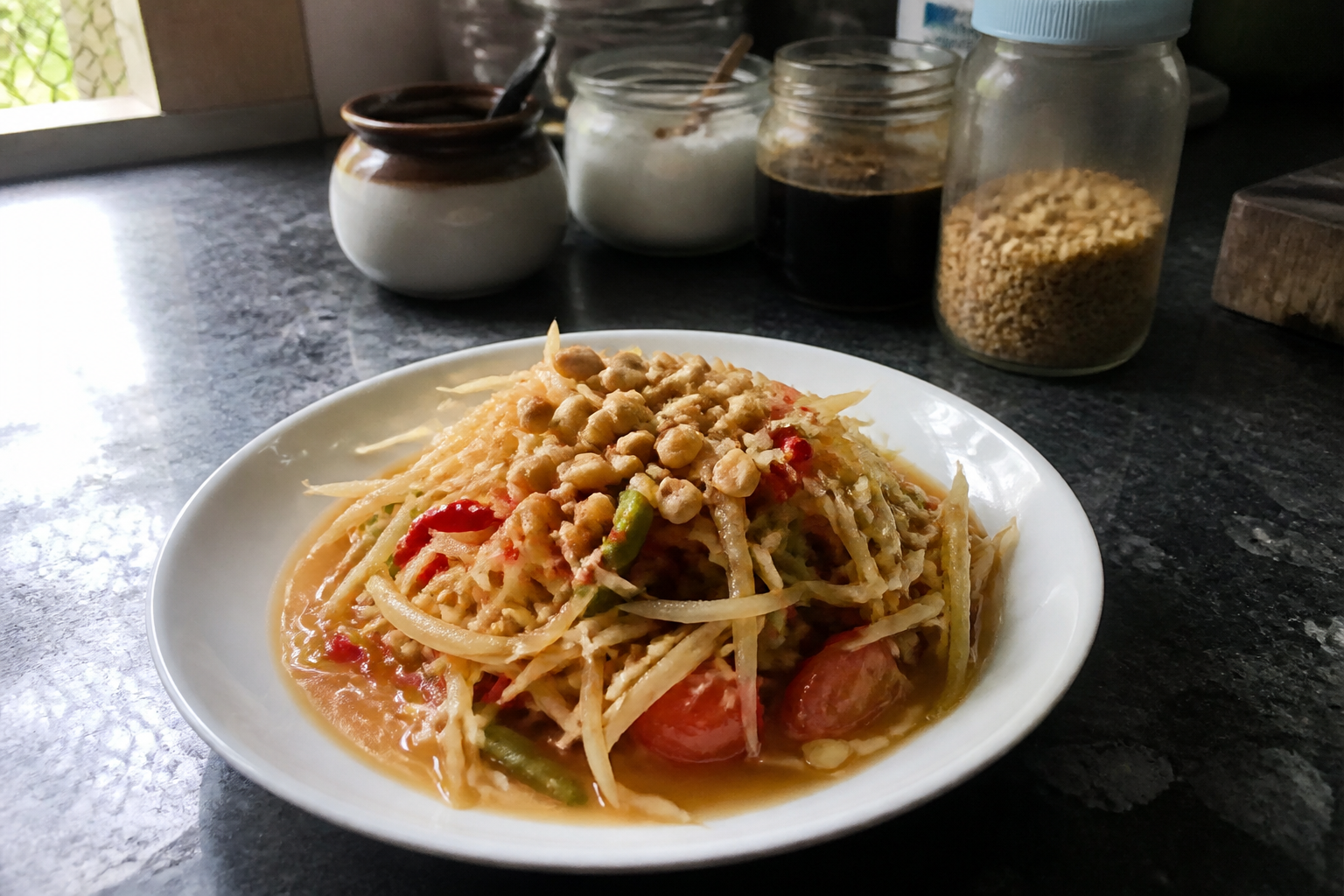 Street-Style Green Papaya Salad (Som Tum) — step 5