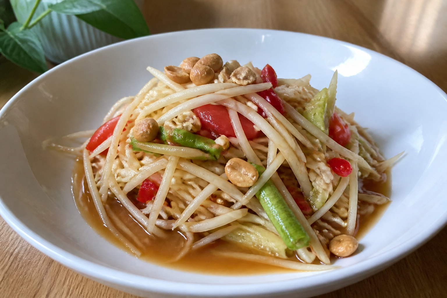 Street-Style Green Papaya Salad (Som Tum)
