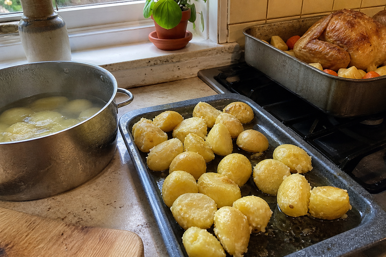 Sunday Roast Chicken with Proper Gravy — step 3