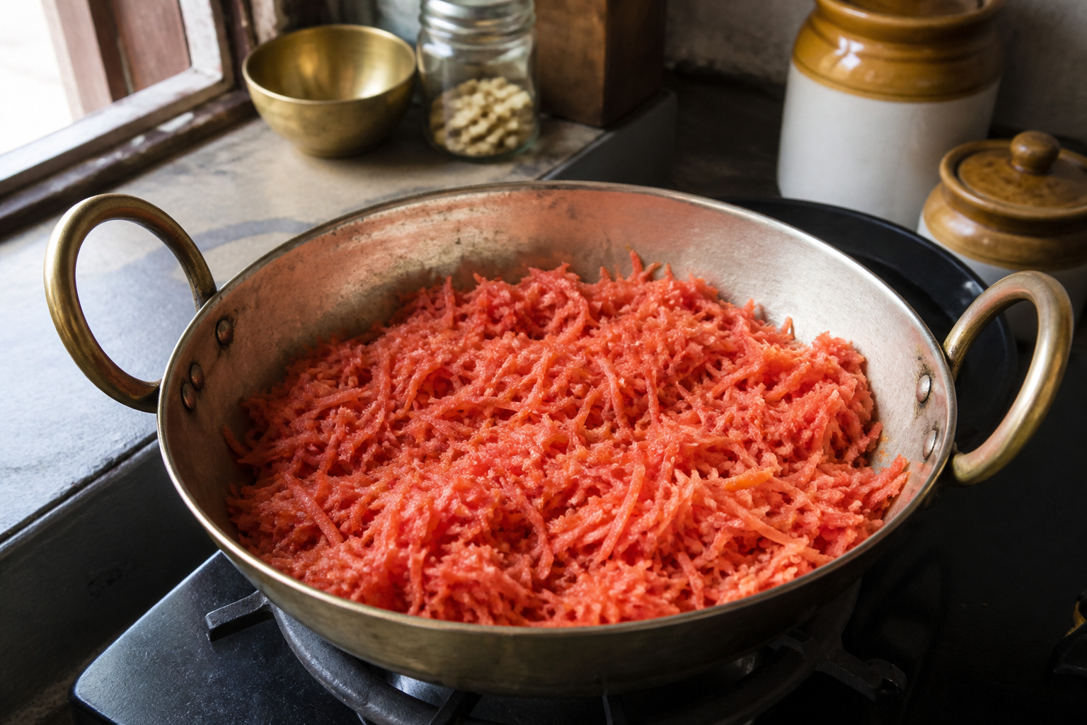 Winter Gajar Halwa — step 1
